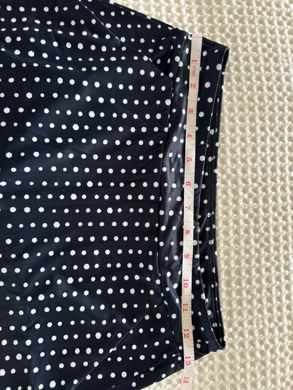 Classic Polka Dot A-Line Skirt - Black and White - Picture 6 of 6